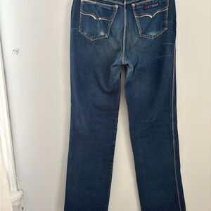 180J Dark Blue Straight Leg Jeans